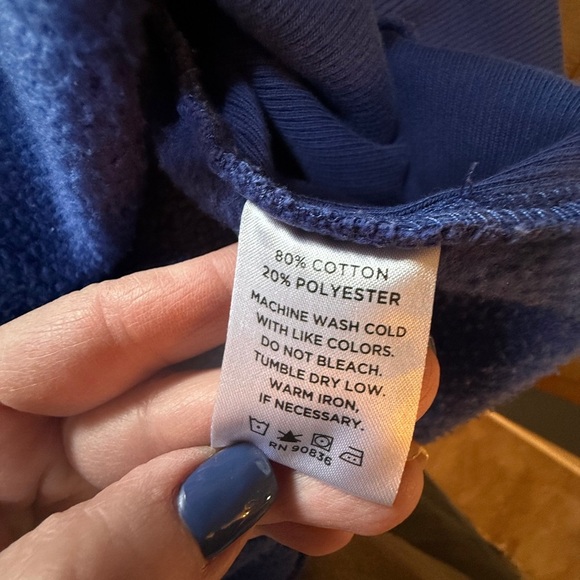 Baatz Blue Full Zip-Up Hoodie Sweatshirt Men’s Sz XXL - Picture 14 of 14